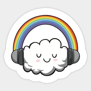 Cloudy With a Chance of Music Sticker